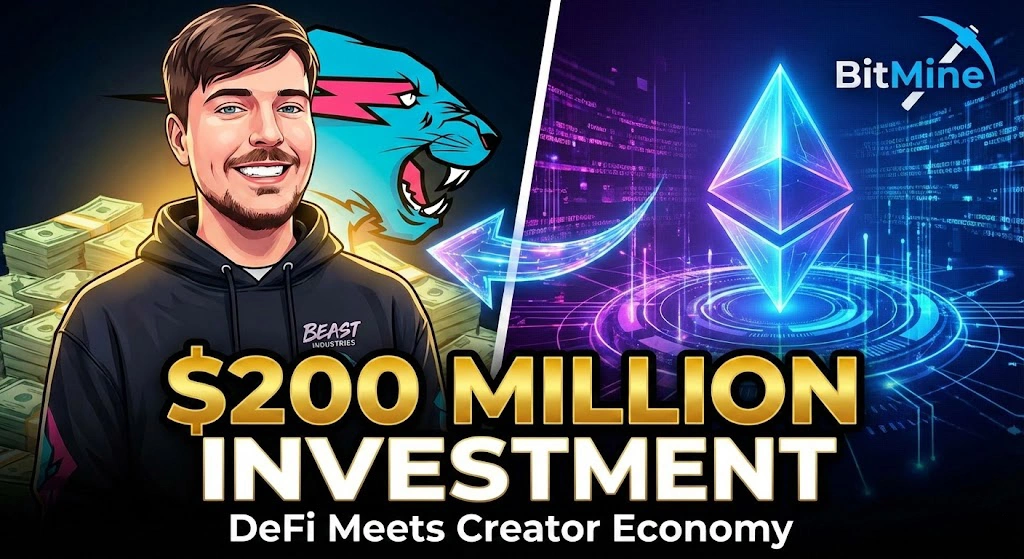 BitMine Invests $200M in MrBeast's Beast Industries for DeFi Push