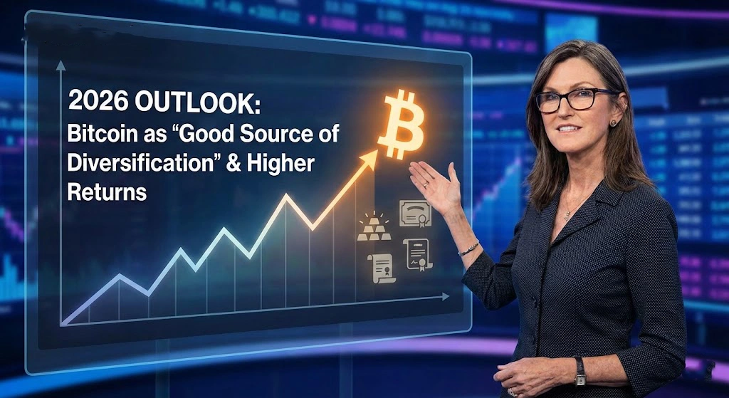 Cathie Wood: Bitcoin Is a 'Good Source of Diversification' for 2026
