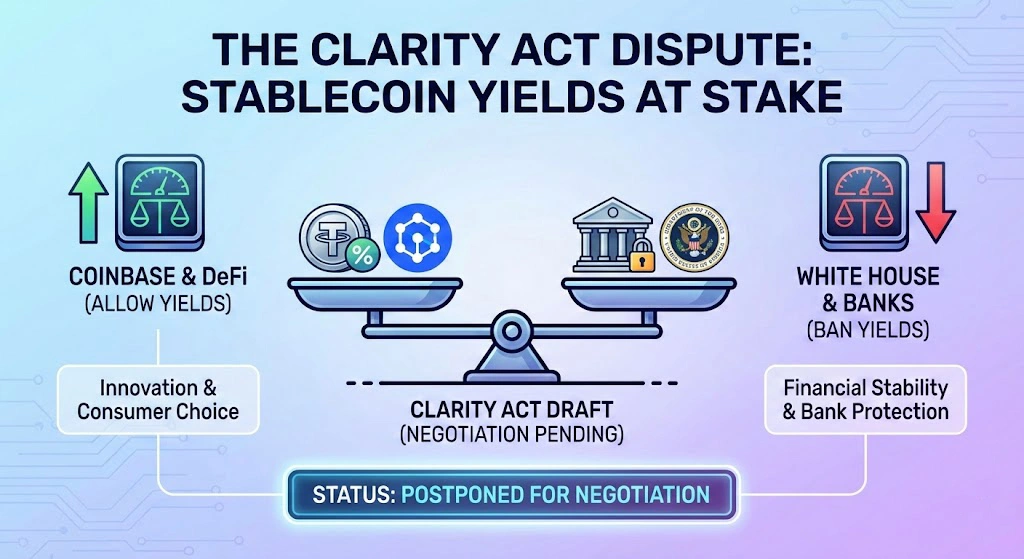 Coinbase CEO Denies White House Threat to Pull Crypto Bill Support