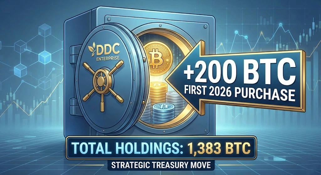 DDC Enterprise Buys 200 Bitcoin in First 2026 Treasury Move