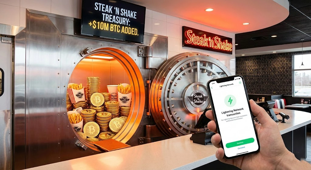 Steak 'n Shake Adds $10M to Bitcoin Treasury